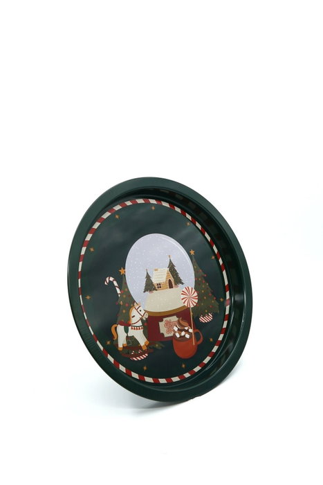 Hermia EZ1978R Bandeja de Metal 31,5 x 31,5 cm Decoración del Hogar